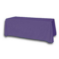 8' Blank Solid Color Polyester Table Throw - Plum